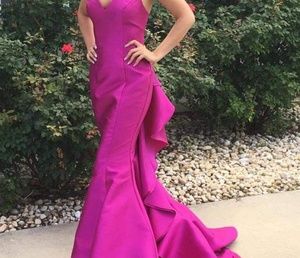 Gorgeous Magenta Sherri Hill Prom Dress